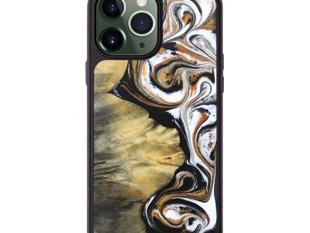 iPhone 13 Pro Max Wood+Resin Phone Case - Kash (Black & White, 686550) Hot on Sale