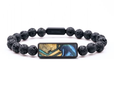 Lava Bead Wood+Resin Bracelet - Tanner (Pattern, 688265) Discount