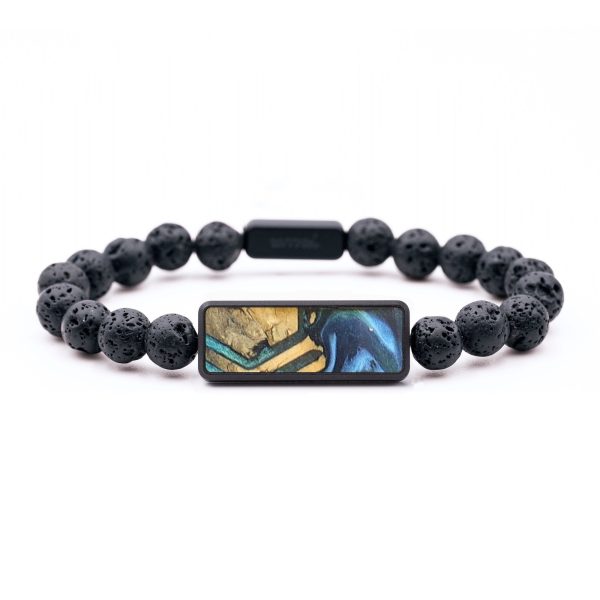 Lava Bead Wood+Resin Bracelet - Tanner (Pattern, 688265) Discount