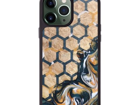 iPhone 13 Pro Max Wood+Resin Phone Case - Dominique (Pattern, 686929) Cheap