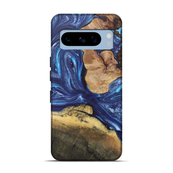 Pixel 8 Pro Wood+Resin Live Edge Phone Case - April (Blue, 685746) Sale