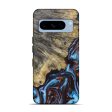 Pixel 8 Pro Wood+Resin Live Edge Phone Case - Ginger (Teal & Gold, 688281) For Cheap