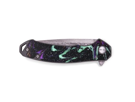 EDC ResinArt Pocket Knife - Freddie (Orbit, 685681) For Sale