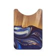 Live Edge Wood+Resin Wallet - Ramona (Blue, 686299) Cheap