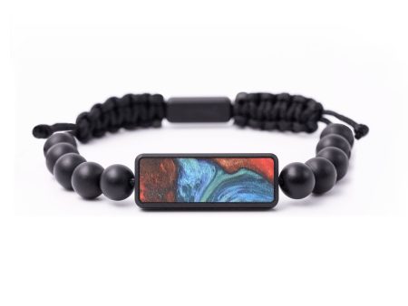 Onyx Bead Wood+Resin Bracelet - Colson (Blue, 684863) Online Sale