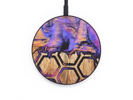 Circle Wood+Resin Wireless Charger - Adrienne (Pattern, 685718) Discount