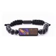 Onyx Bead Wood+Resin Bracelet - Bryanna (Purple, 683471) Sale