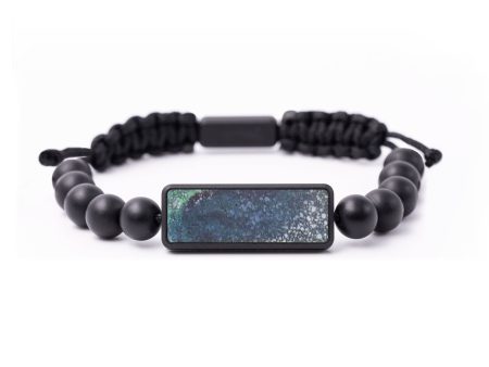 Onyx Bead Wood+Resin Bracelet - Kassidy (Cosmos, 684798) For Cheap