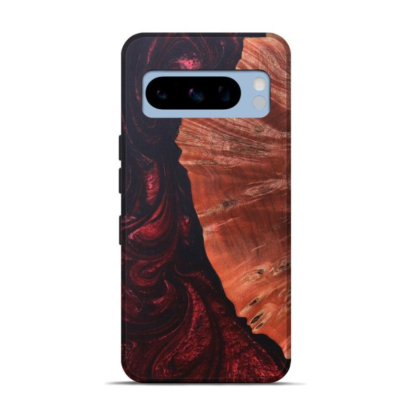 Pixel 8 Pro Wood+Resin Live Edge Phone Case - Melanie (Red, 686336) Online Sale