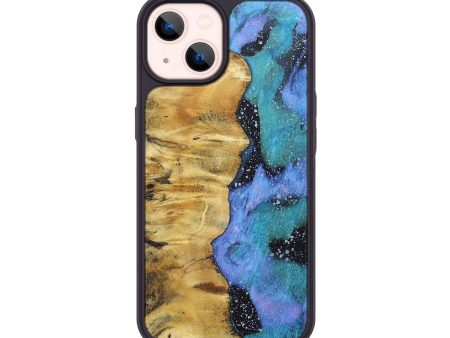 iPhone 14 Wood+Resin Phone Case - Lela (Cosmos, 688410) Discount