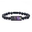 Lava Bead Wood+Resin Bracelet - Ira (Cosmos, 687421) For Cheap