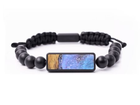 Onyx Bead Wood+Resin Bracelet - Natalia (Cosmos, 684805) For Cheap