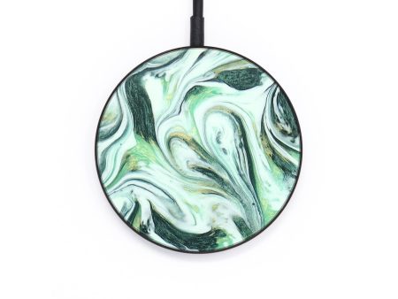 Circle ResinArt Wireless Charger - Abram (Green, 688236) Online Hot Sale