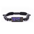 Onyx Bead Wood+Resin Bracelet - Sylvester (Purple, 683333) Sale