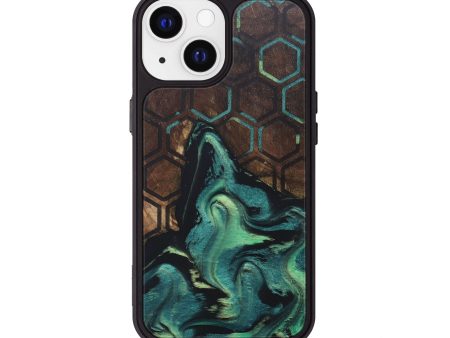 iPhone 13 Wood+Resin Phone Case - Daisy (Pattern, 686476) Sale