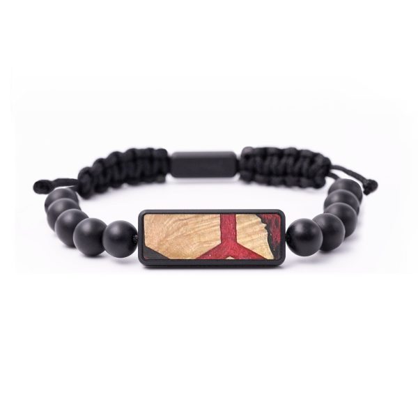 Onyx Bead Wood+Resin Bracelet - Madyson (Pattern, 683504) Online