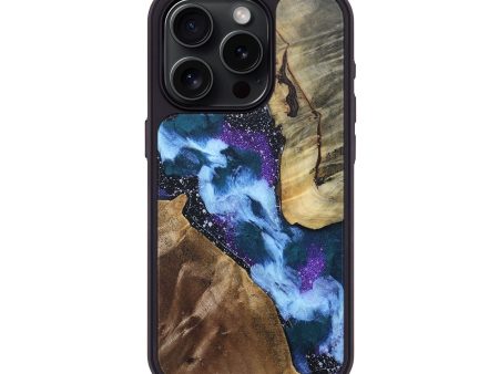 iPhone 15 Pro Wood+Resin Phone Case - Kinsley (Cosmos, 687608) For Cheap