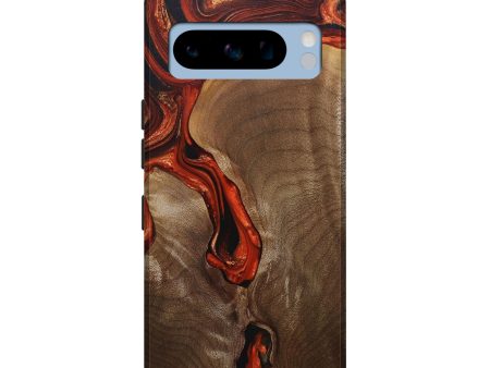 Pixel 8 Pro Wood+Resin Live Edge Phone Case - Eddie (Red, 683542) Online Sale