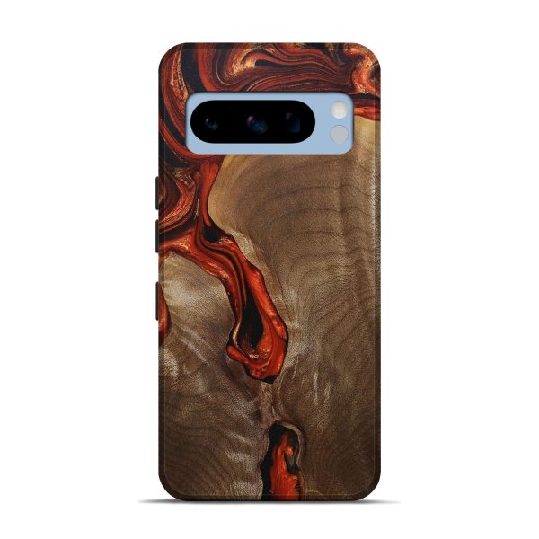 Pixel 8 Pro Wood+Resin Live Edge Phone Case - Eddie (Red, 683542) Online Sale