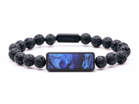 Lava Bead ResinArt Bracelet - Miranda (Blue, 683290) Online Sale