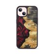 iPhone 14 Wood+Resin Phone Case - Aubree (Red, 684131) Online Sale