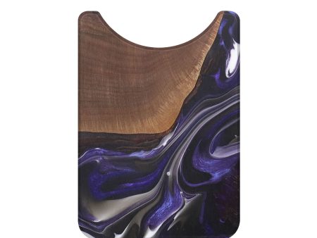 Live Edge Wood+Resin Wallet - Hayes (Purple, 684351) Cheap