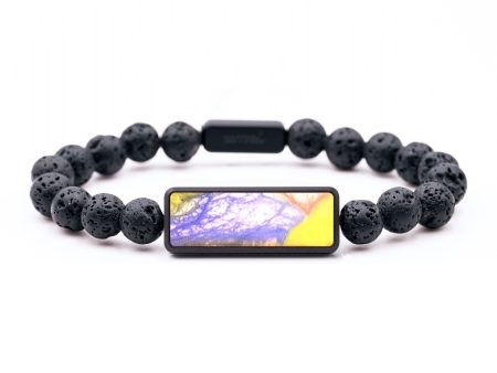 Lava Bead ResinArt Bracelet - Milani (Watercolor, 683787) Supply