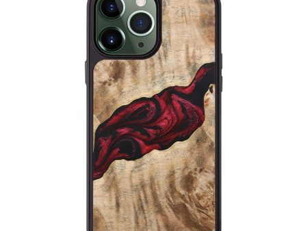 iPhone 13 Pro Max Wood+Resin Phone Case - Jessica (Red, 684113) on Sale