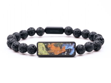 Lava Bead Wood+Resin Bracelet - May (Cosmos, 687412) Fashion