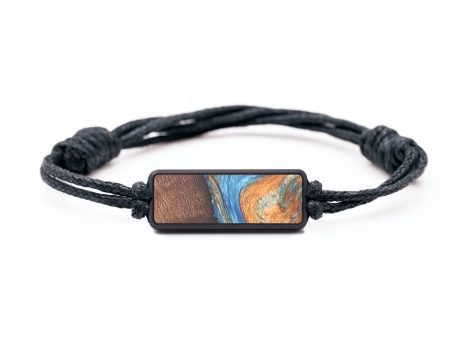 Classic Wood+Resin Bracelet - Alexandra (Teal & Gold, 684767) Supply