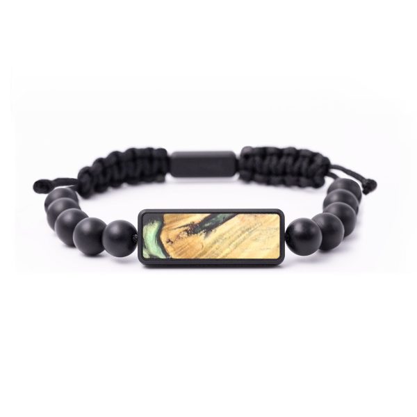 Onyx Bead Wood+Resin Bracelet - Savannah (Green, 683738) Online Hot Sale