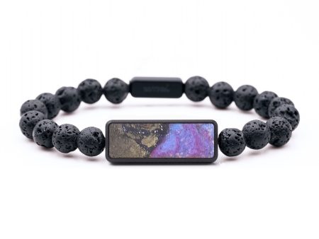 Lava Bead Wood+Resin Bracelet - Finley (Cosmos, 685037) Online