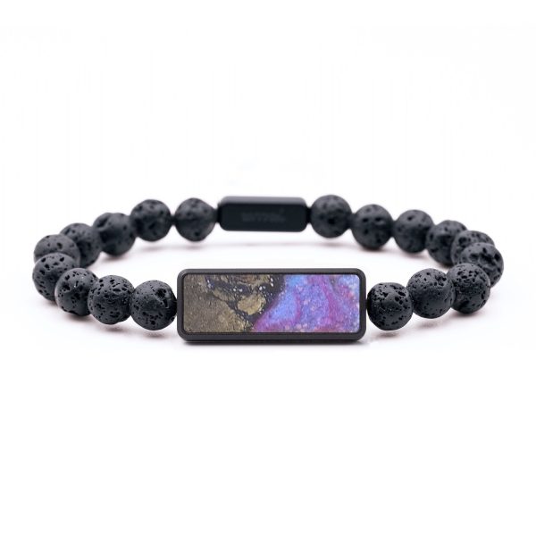 Lava Bead Wood+Resin Bracelet - Finley (Cosmos, 685037) Online