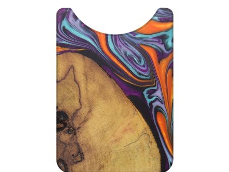 Live Edge Wood+Resin Wallet - Dean (Purple, 685776) Fashion