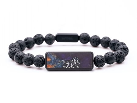 Lava Bead Wood+Resin Bracelet - Theodore (Cosmos, 687492) Cheap