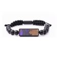 Onyx Bead Wood+Resin Bracelet - Timothy (Purple, 684826) For Cheap