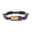 Onyx Bead Wood+Resin Bracelet - Ashlyn (Purple, 684827) on Sale