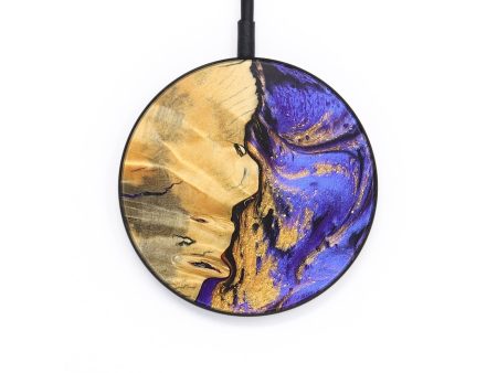 Circle Wood+Resin Wireless Charger - Annette (Purple, 685734) Online Hot Sale