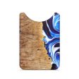 Live Edge Wood+Resin Wallet - Krista (Blue, 684352) Fashion