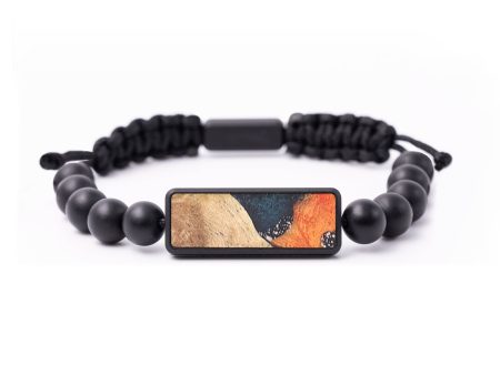 Onyx Bead Wood+Resin Bracelet - India (Cosmos, 683358) on Sale