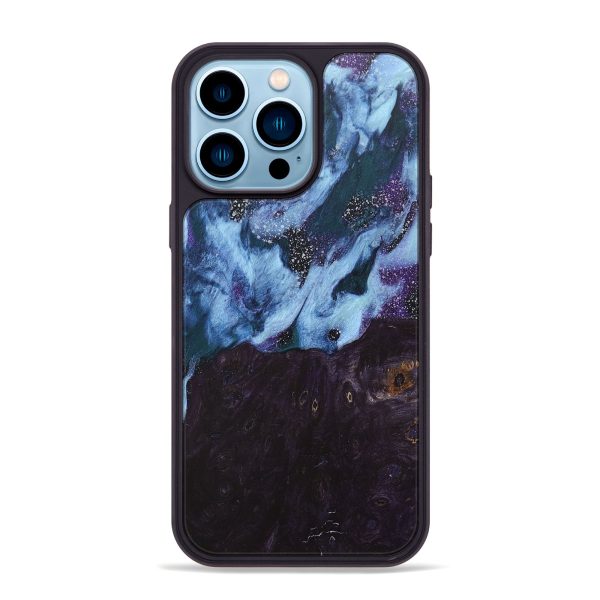 iPhone 14 Pro Max Wood+Resin Phone Case - Sandra (Cosmos, 687602) Supply