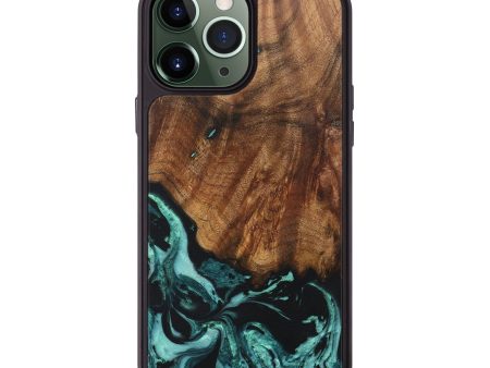 iPhone 13 Pro Max Wood+Resin Phone Case - Killian (Green, 685506) Discount