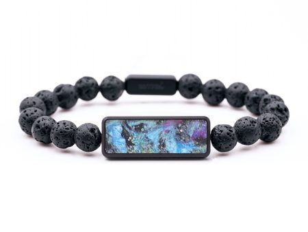 Lava Bead Wood+Resin Bracelet - Sandra (Cosmos, 687360) Online Sale