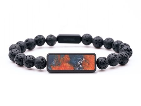 Lava Bead Wood+Resin Bracelet - Joselyn (Cosmos, 687487) Sale