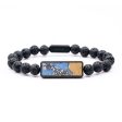 Lava Bead Wood+Resin Bracelet - Jayleen (Cosmos, 685051) Online Hot Sale