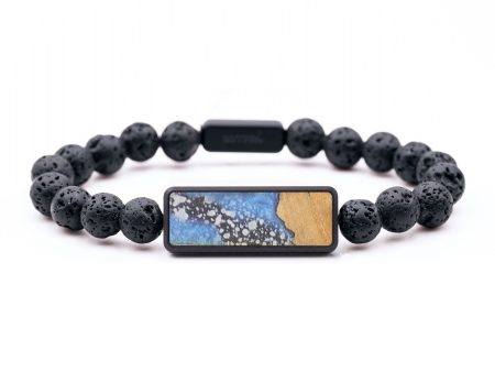 Lava Bead Wood+Resin Bracelet - Jayleen (Cosmos, 685051) Online Hot Sale