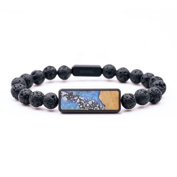 Lava Bead Wood+Resin Bracelet - Jayleen (Cosmos, 685051) Online Hot Sale