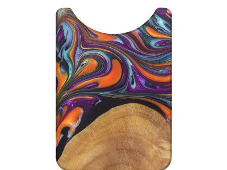 Live Edge Wood+Resin Wallet - Judy (Purple, 685775) Online Hot Sale