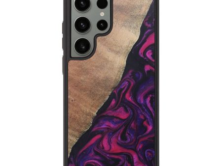 Galaxy S23 Ultra Wood+Resin Phone Case - Shaq (Purple, 687147) Online now