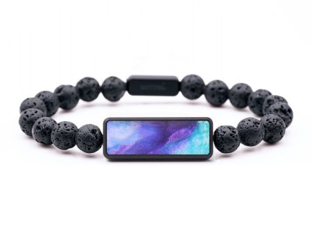 Lava Bead ResinArt Bracelet - Cecil (Watercolor, 683806) Online now